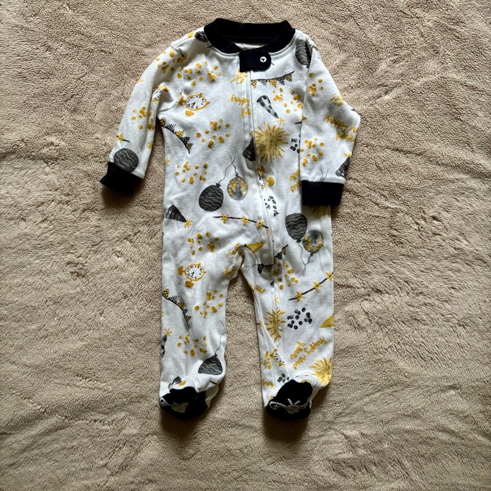 New Year’s Party Footed PJs